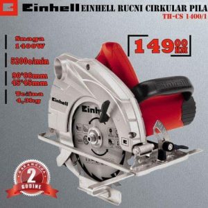 Einhell ručni cirkular pila TH-CS 1400/1
