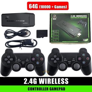 “Retro Game Stick Konzola 64GB – Preko 10.000 Retro Igra za TV”