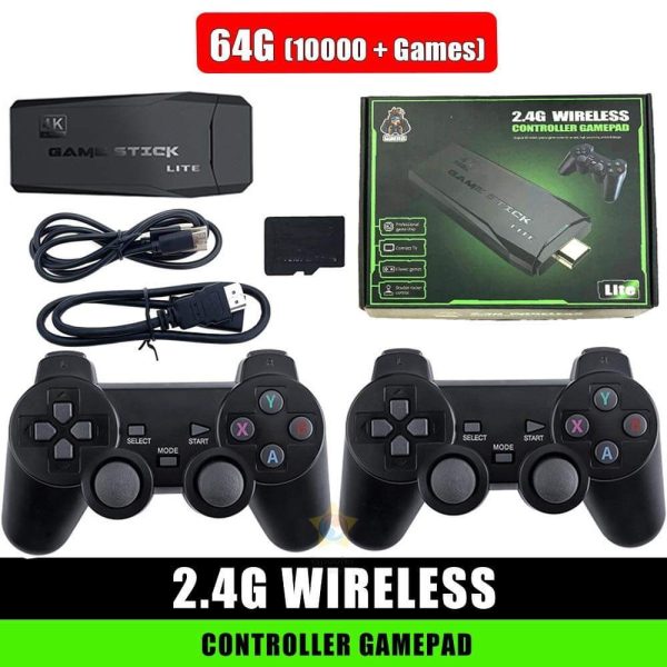 "Retro Game Stick Konzola 64GB – Preko 10.000 Retro Igra za TV"